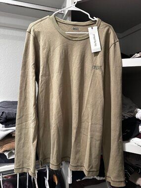 Diesel Mens Sweatshirt Sweatpants Set Beige Size L